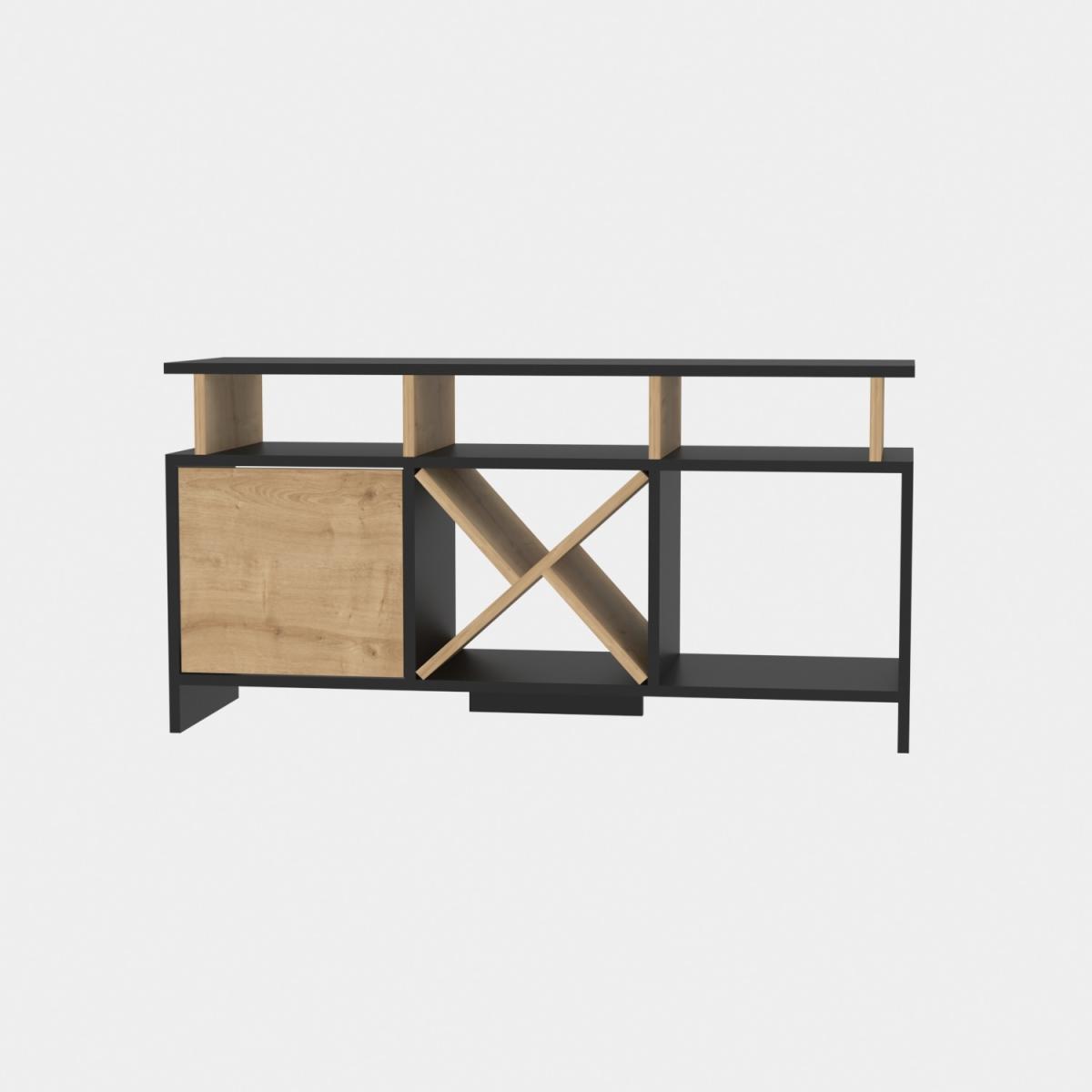 Auburn 120 cm Wide TV Unit and Media Console with Shelves - Anthracite – image 56