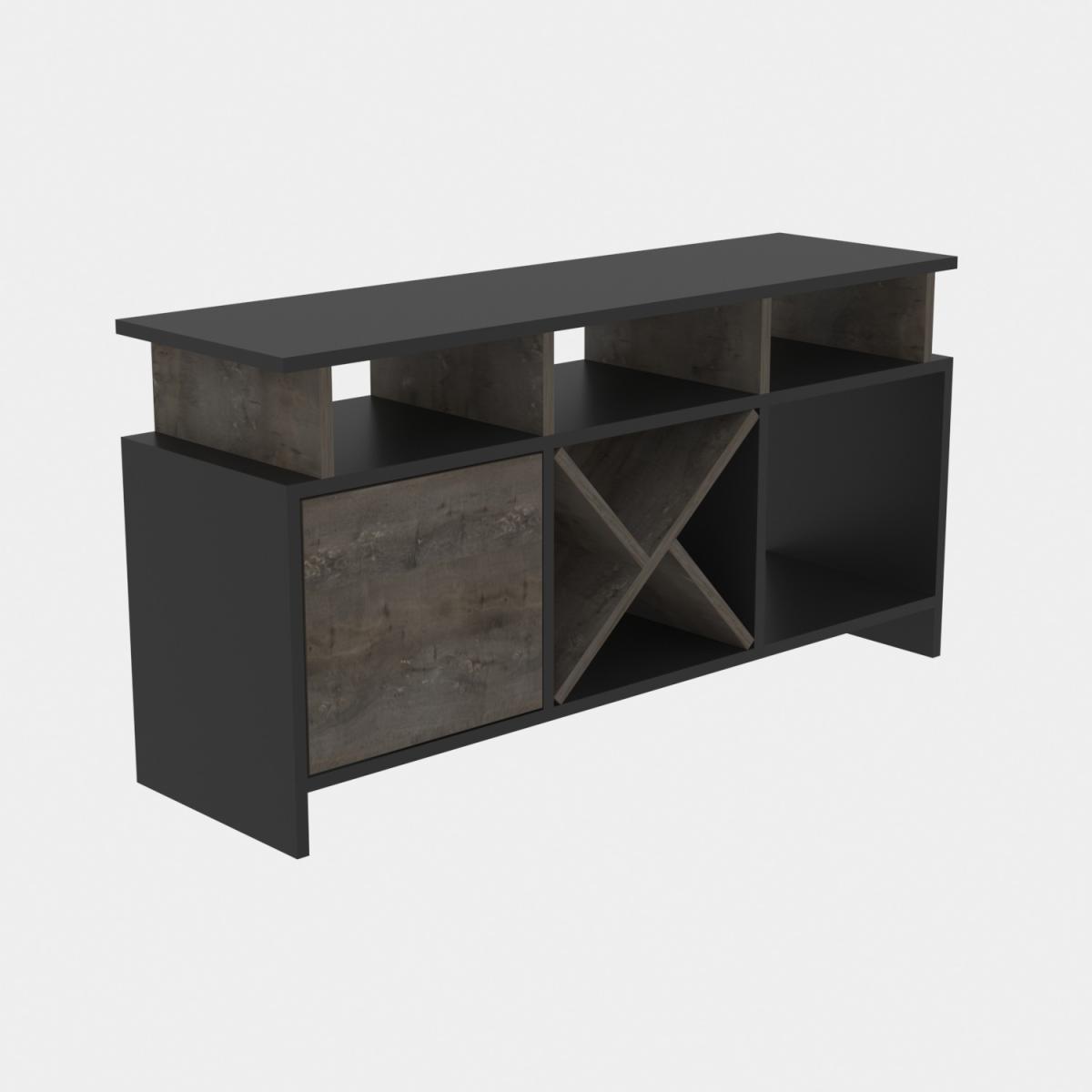 Auburn 120 cm Wide TV Unit and Media Console with Shelves - Anthracite – image 60