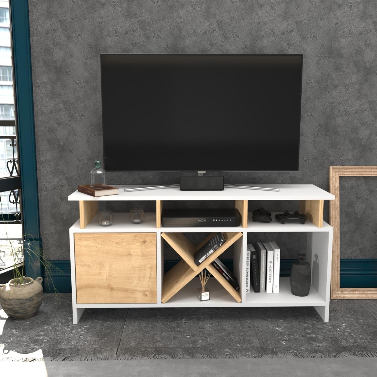 Auburn 120 cm Wide TV Unit and Media Console with Shelves - Anthracite – image 7