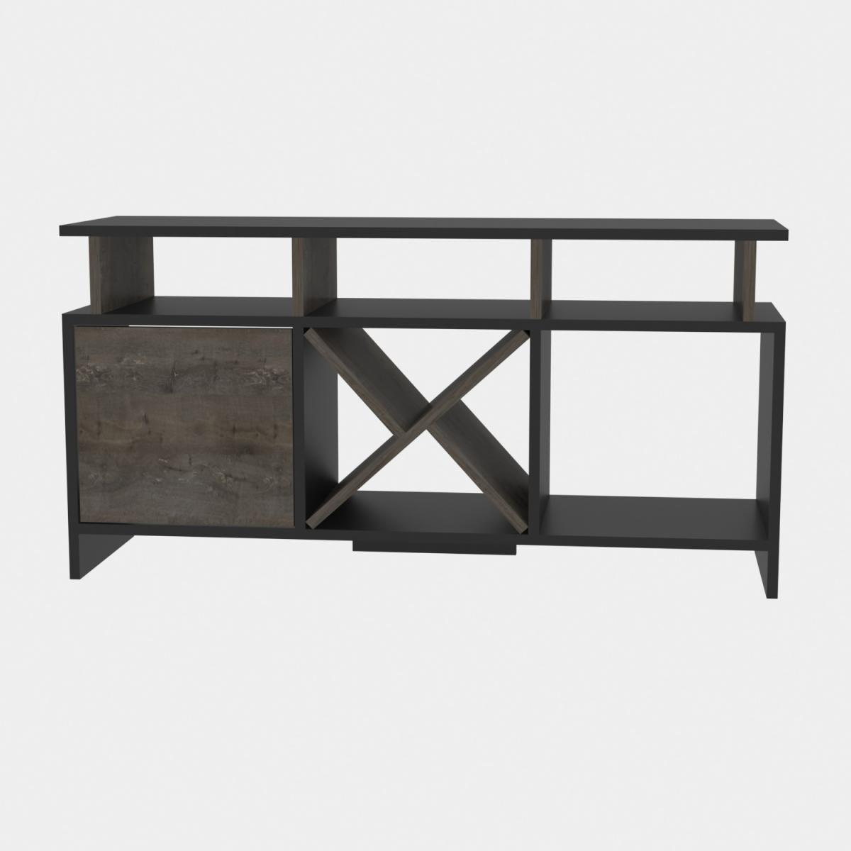 Auburn 120 cm Wide TV Unit and Media Console with Shelves - Anthracite – image 61