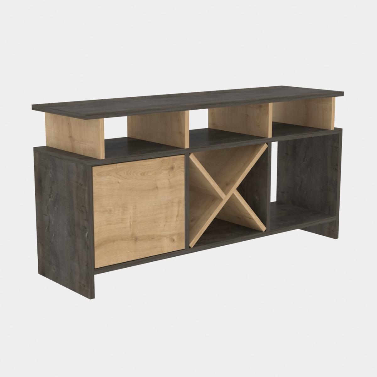 Auburn 120 cm Wide TV Unit and Media Console with Shelves - Anthracite – image 65
