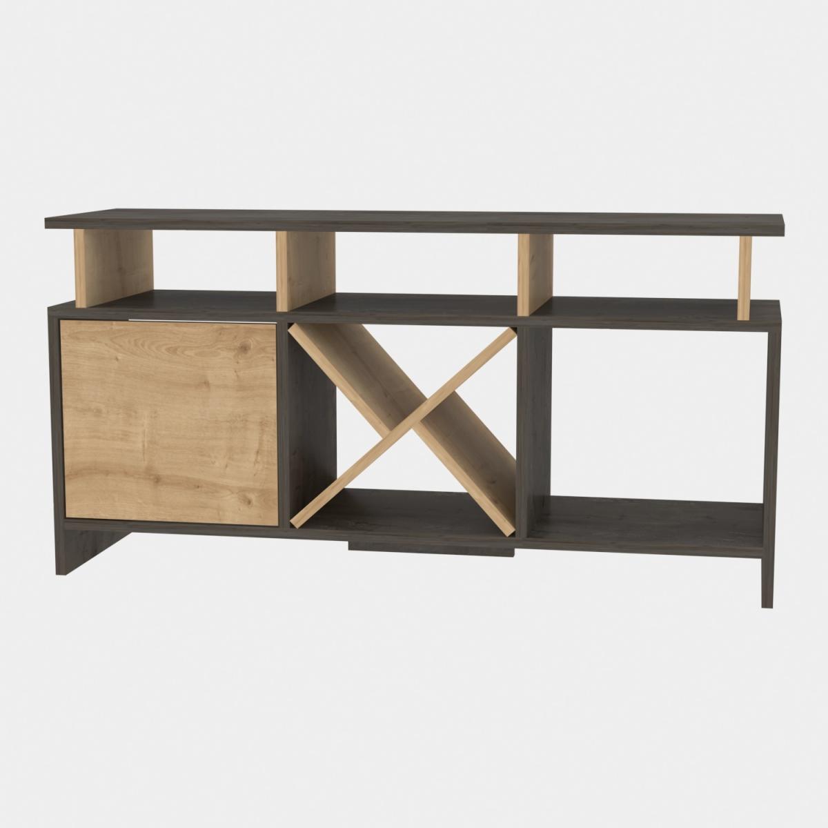 Auburn 120 cm Wide TV Unit and Media Console with Shelves - Anthracite – image 66