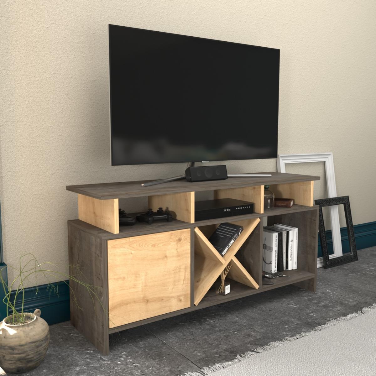Auburn 120 cm Wide TV Unit and Media Console with Shelves - Anthracite – image 69