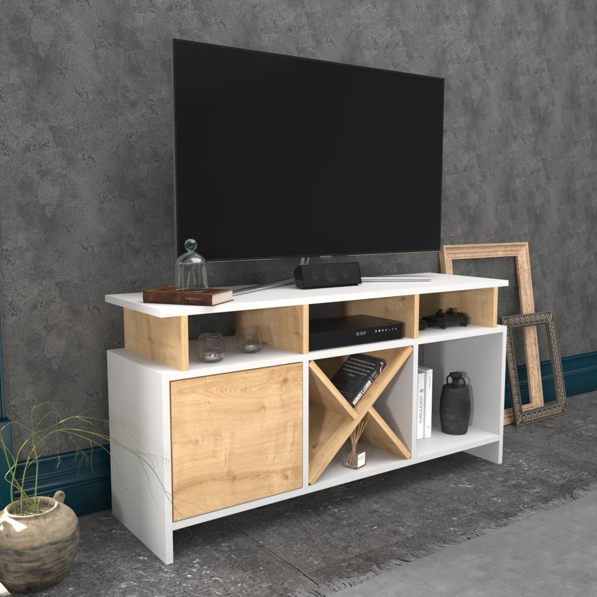 Auburn 120 cm Wide TV Unit and Media Console with Shelves - Anthracite – image 9
