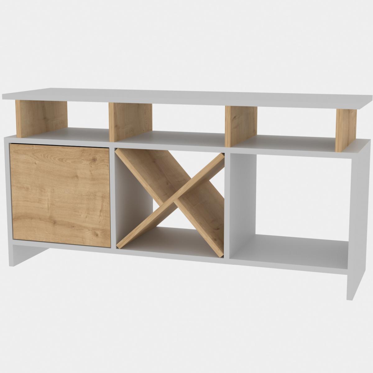Auburn 120 cm Wide TV Unit and Media Console with Shelves - Anthracite – image 10