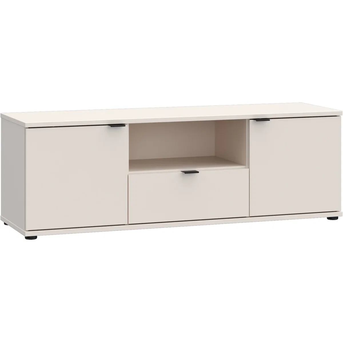 Ganymede Wide TV Unit with Open Shelf, Drawer & 2 Doors - Sage Green – image 24