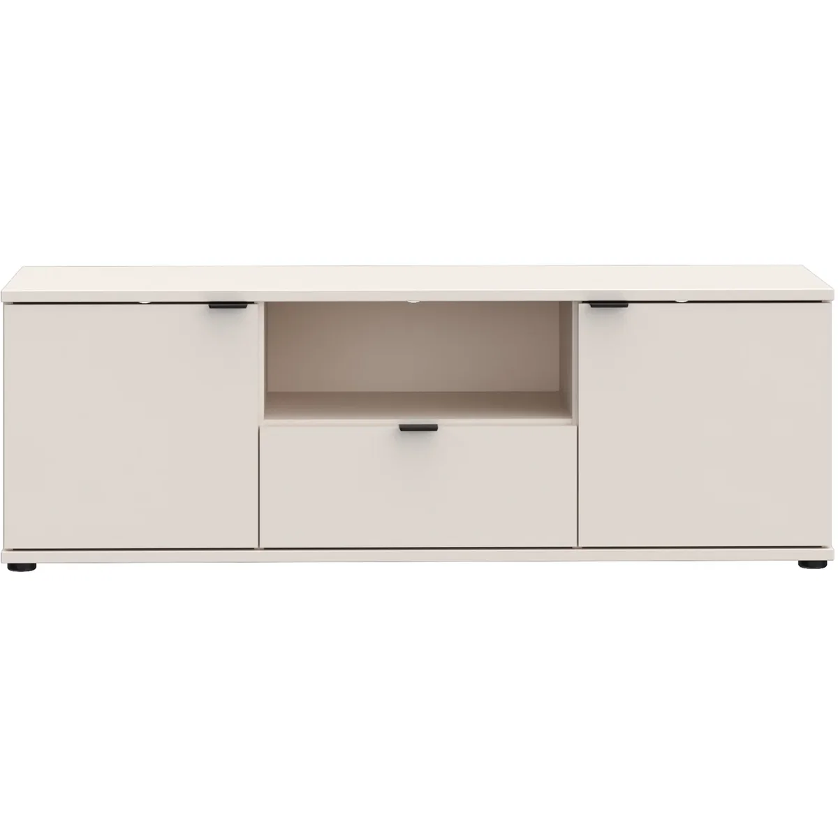 Ganymede Wide TV Unit with Open Shelf, Drawer & 2 Doors - Sage Green – image 25