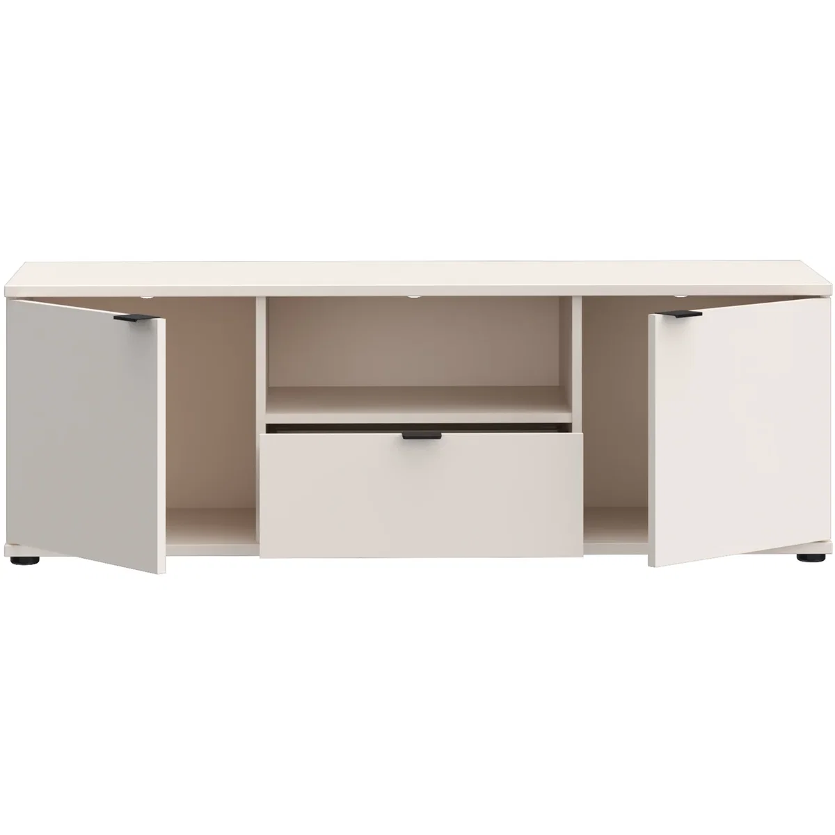 Ganymede Wide TV Unit with Open Shelf, Drawer & 2 Doors - Sage Green – image 26