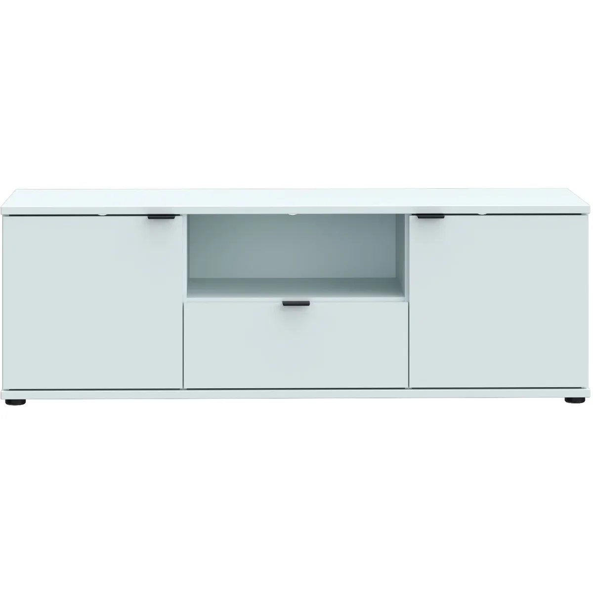 Ganymede Wide TV Unit with Open Shelf, Drawer & 2 Doors - Sage Green – image 4