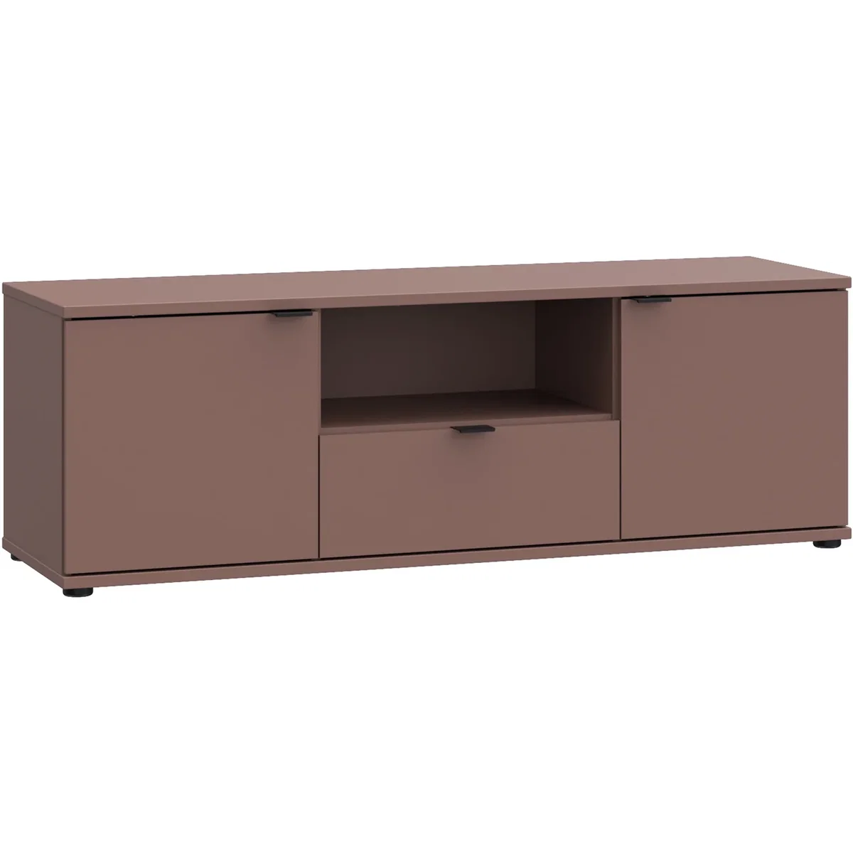 Ganymede Wide TV Unit with Open Shelf, Drawer & 2 Doors - Sage Green – image 9