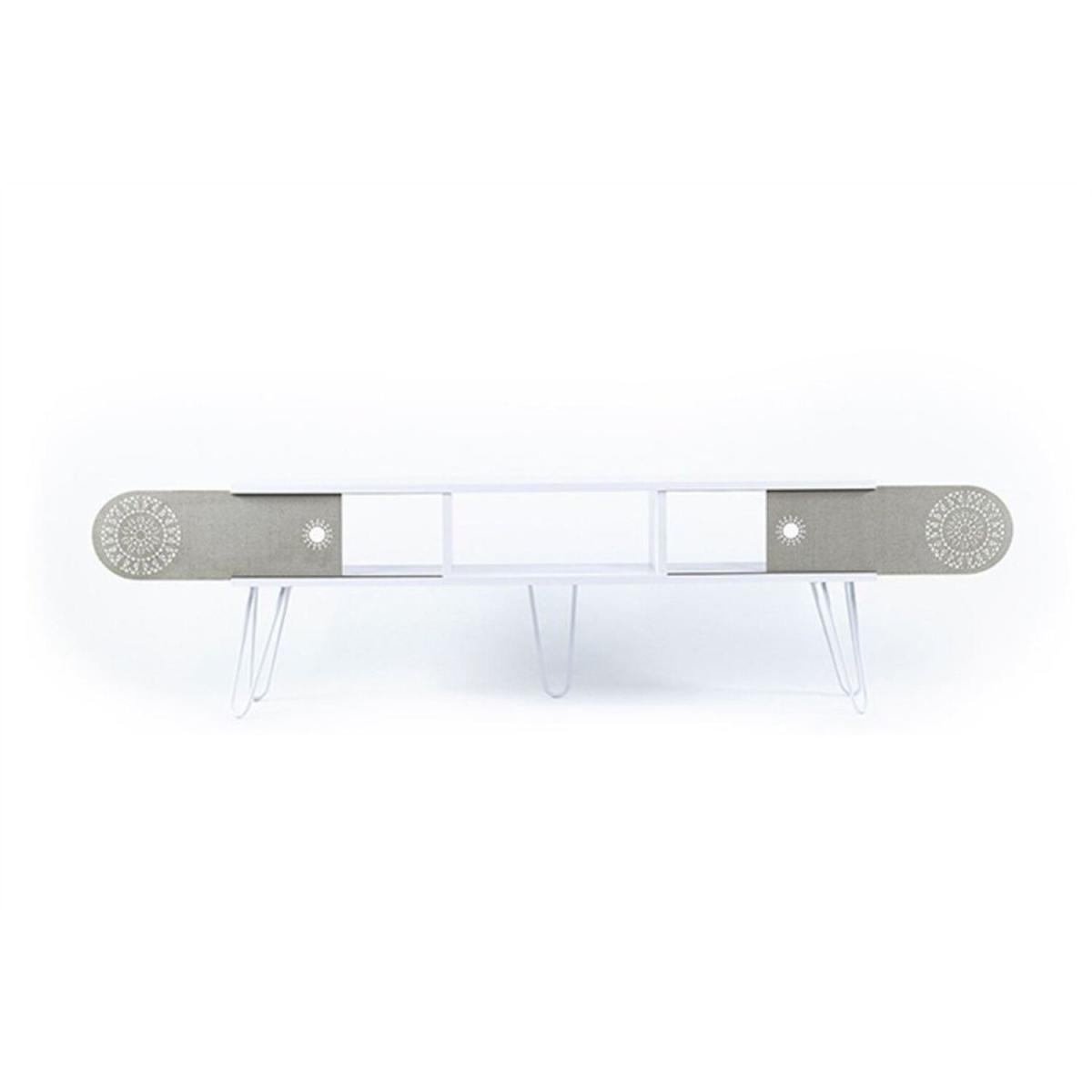 Illia Maxi TV Unit Stand No2 - White – image 4