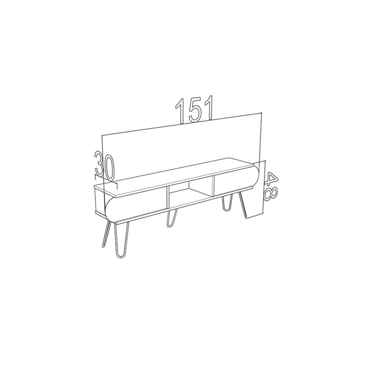 Illia Maxi TV Unit Stand No2 - White – image 5