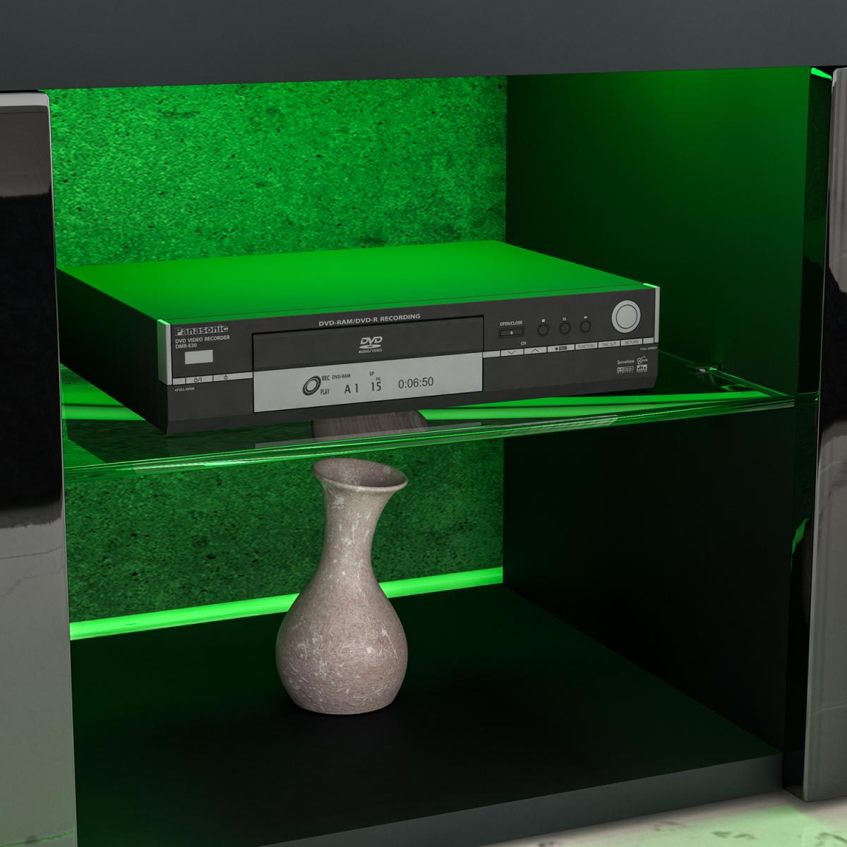 Eclipse 2 Door LED TV Unit - White and Grey – image 13