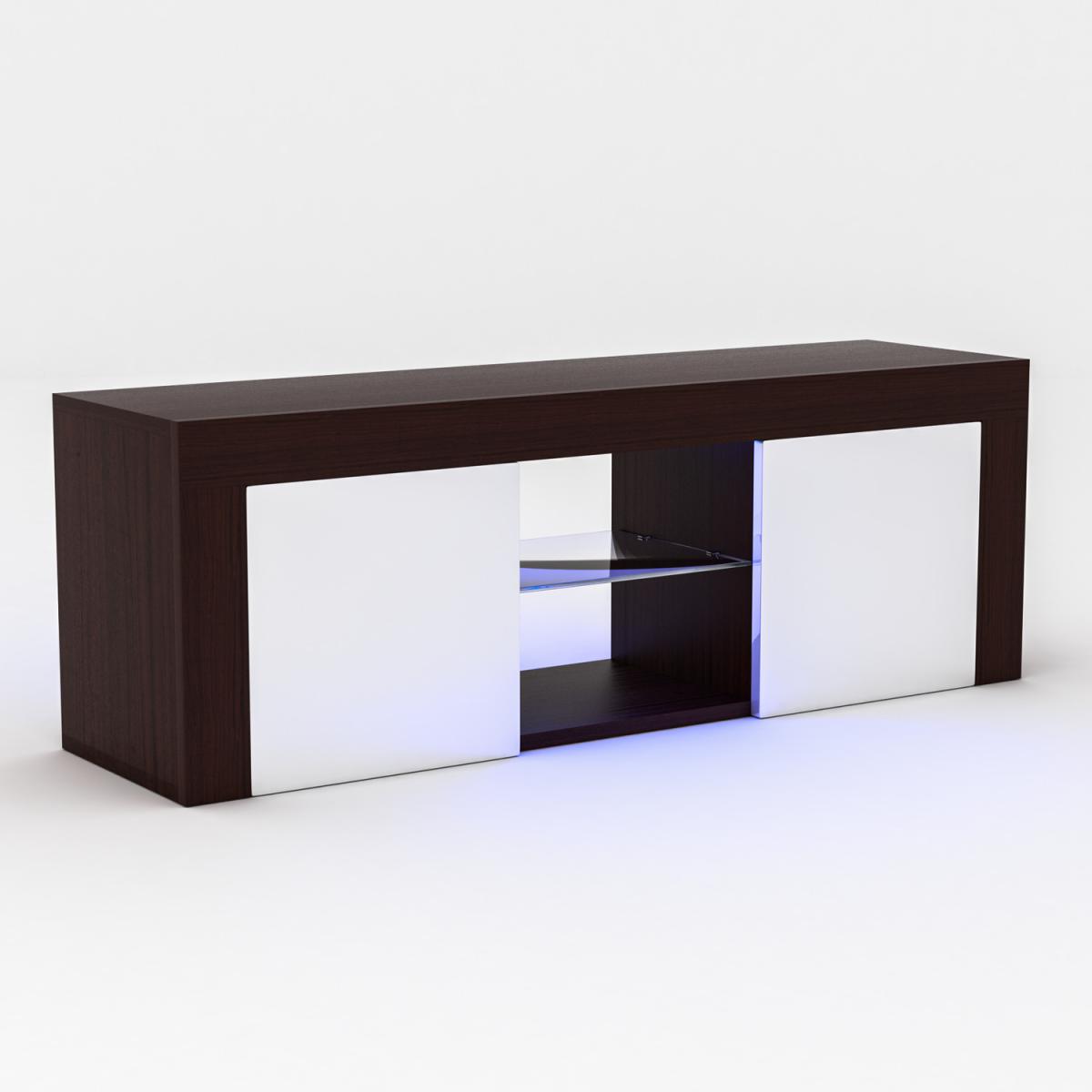 Eclipse 2 Door LED TV Unit - White and Grey – image 20