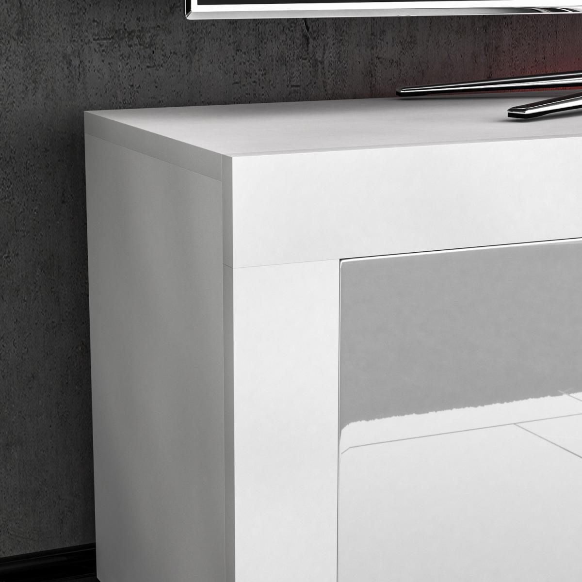 Eclipse 2 Door LED TV Unit - White and Grey – image 3