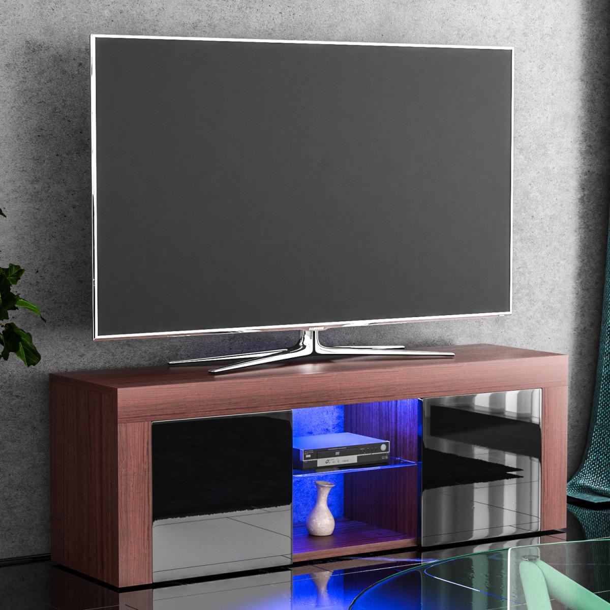 Eclipse 2 Door LED TV Unit - White and Grey – image 25