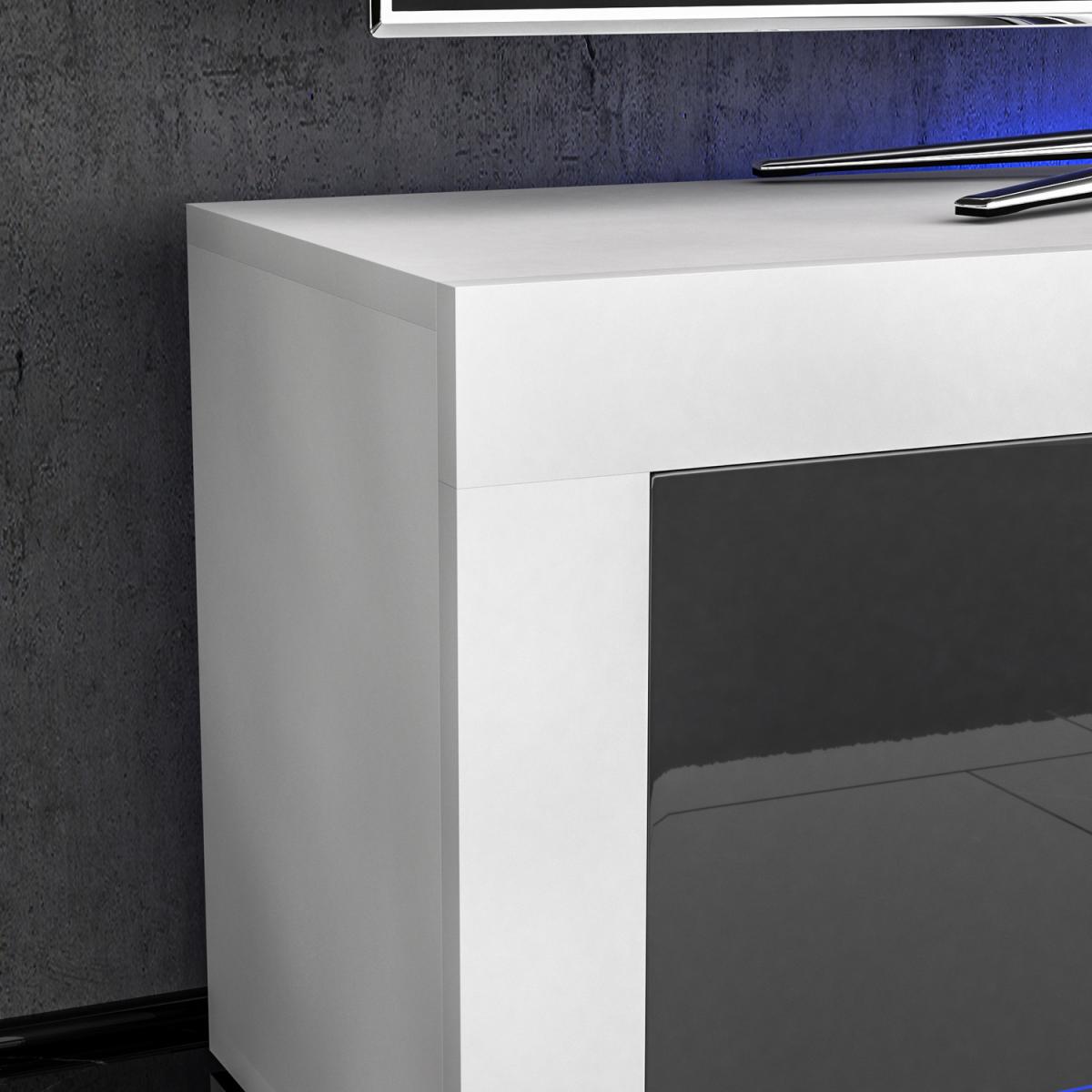 Eclipse 2 Door LED TV Unit - White and Grey – image 9