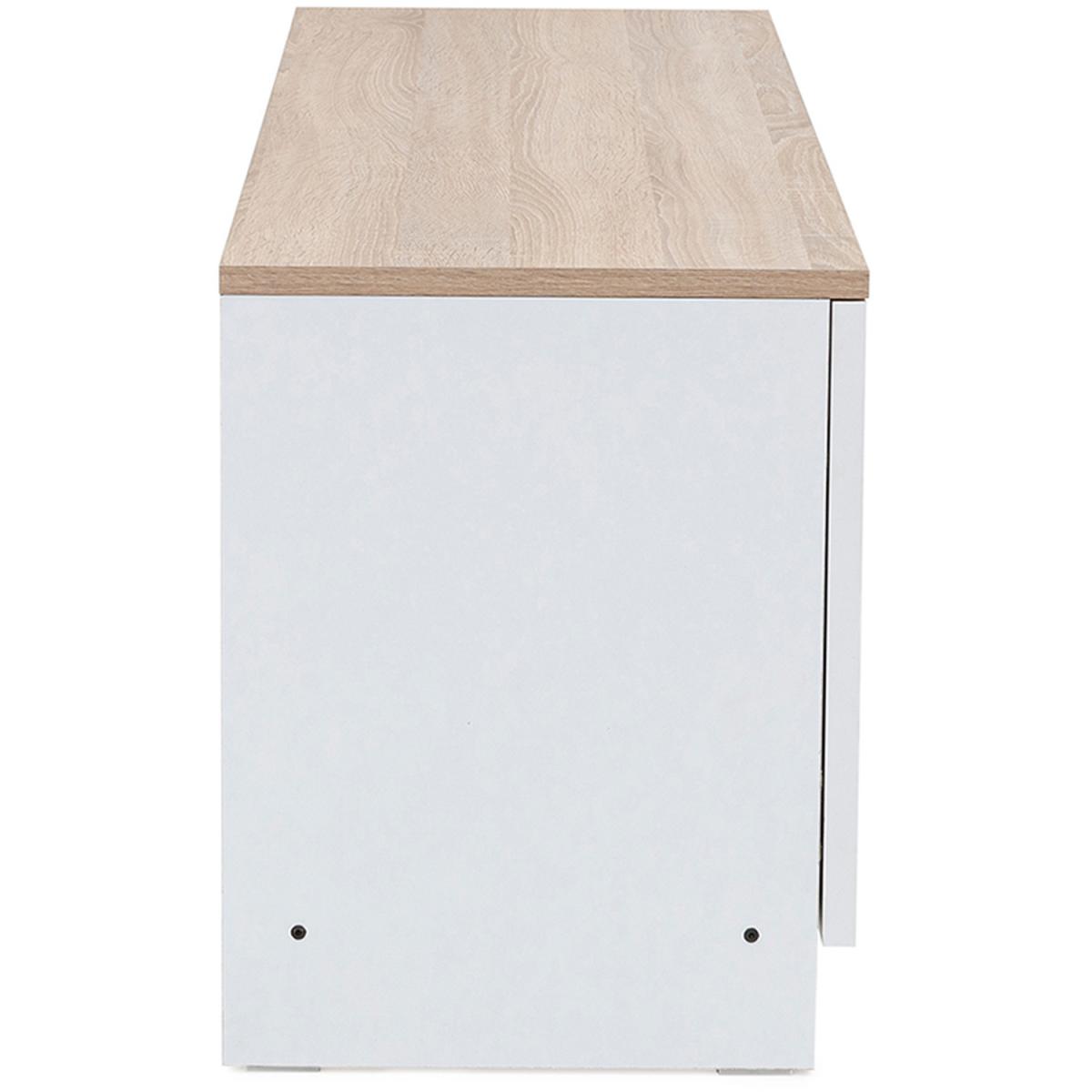 Coastal Home - TV Unit - White and Oak – image 7