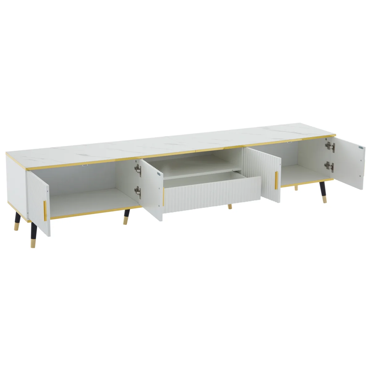 Minimalist TV Stand with Soft Close Doors – image 7