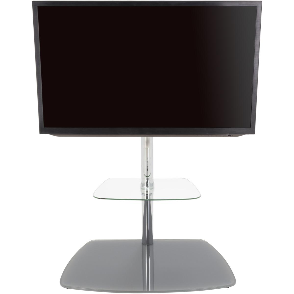 Iseo Corner Pedestal TV Stand Up to 70" - Silver – image 3