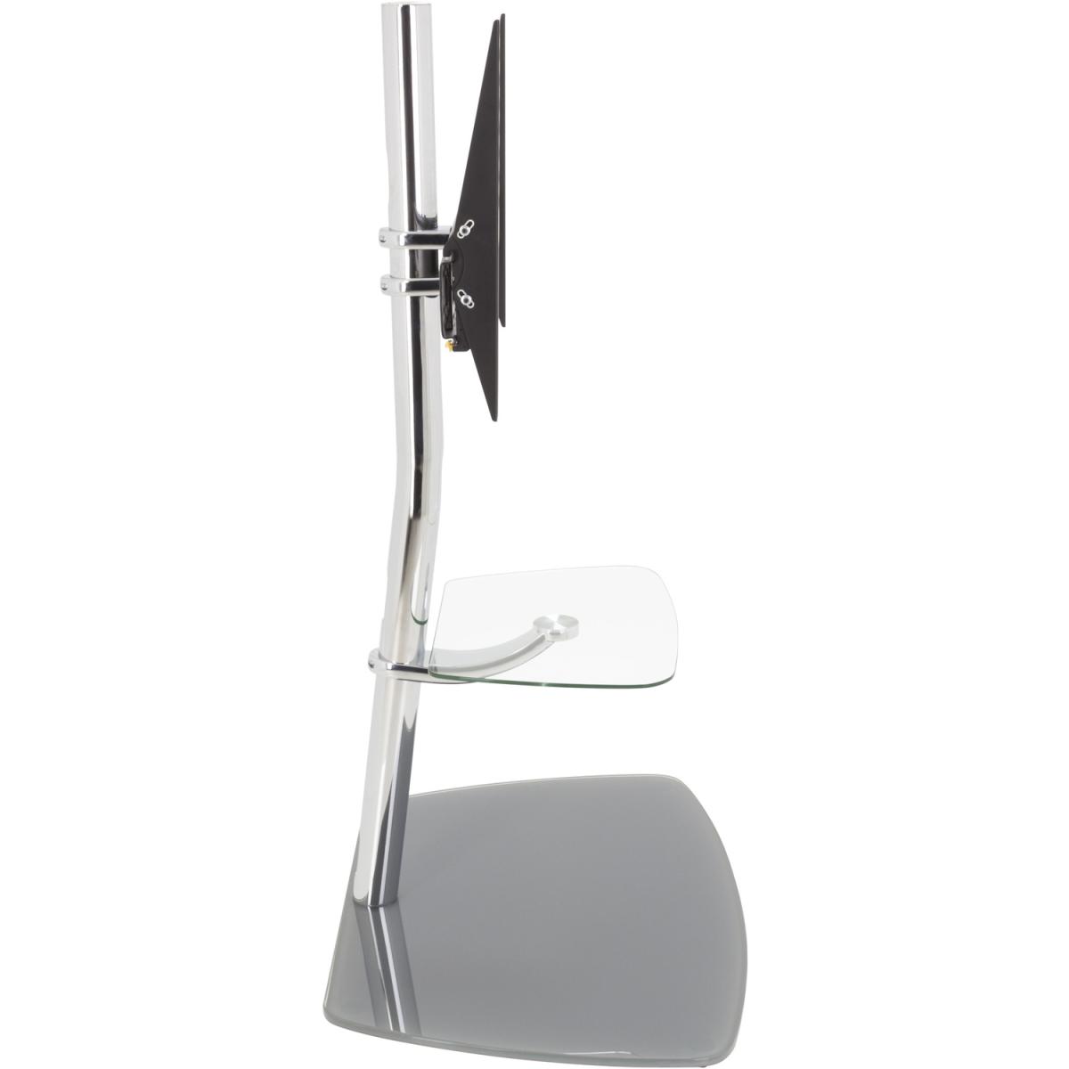 Iseo Corner Pedestal TV Stand Up to 70" - Silver – image 4