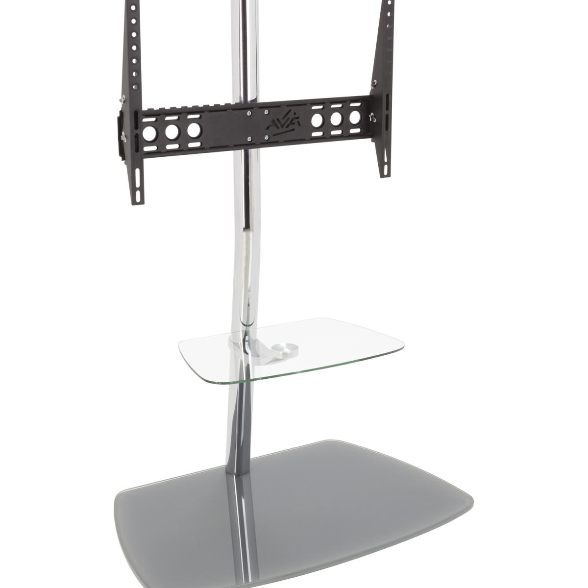 Iseo Corner Pedestal TV Stand Up to 70" - Silver – image 7
