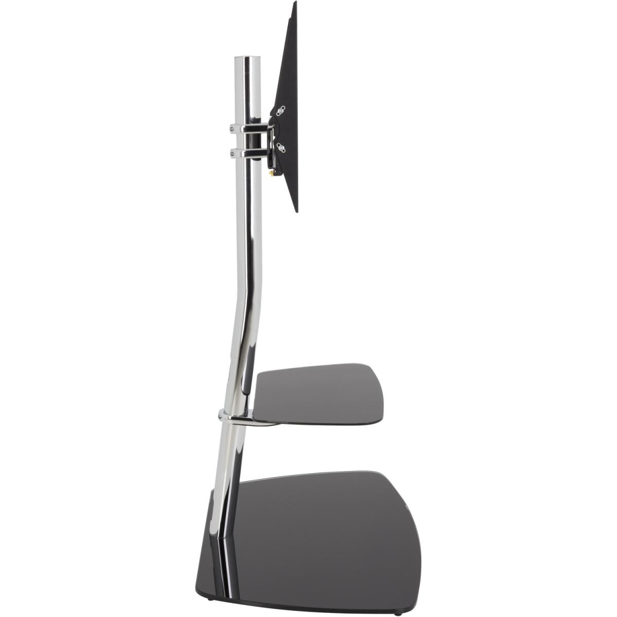 Iseo Corner Pedestal TV Stand Up to 70" - Silver – image 9