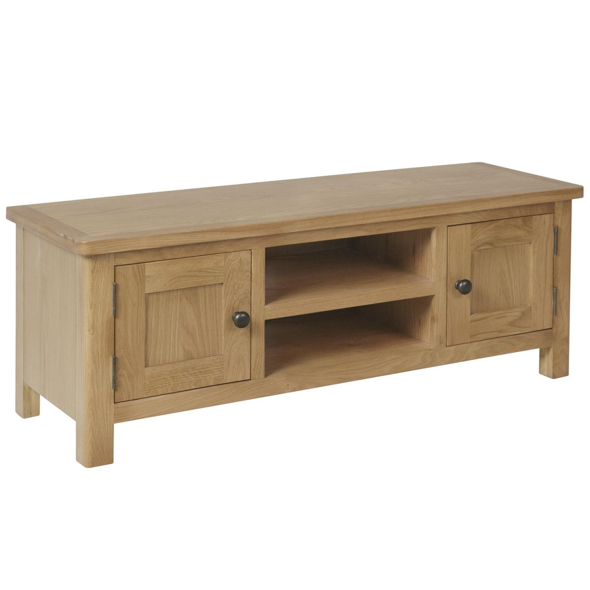 Cambridge Large TV Unit - Rustic Oak – image 2