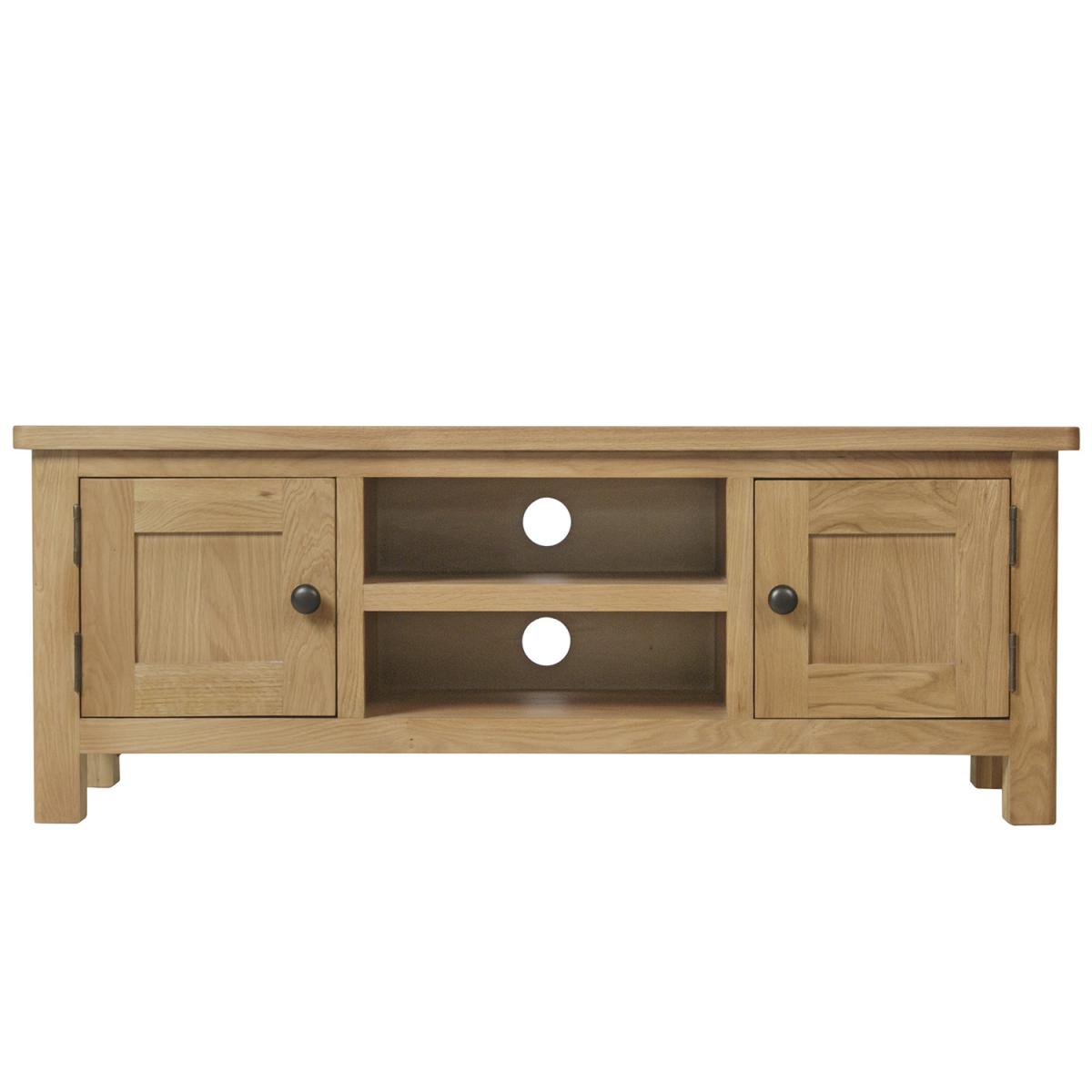 Cambridge Large TV Unit - Rustic Oak – image 3