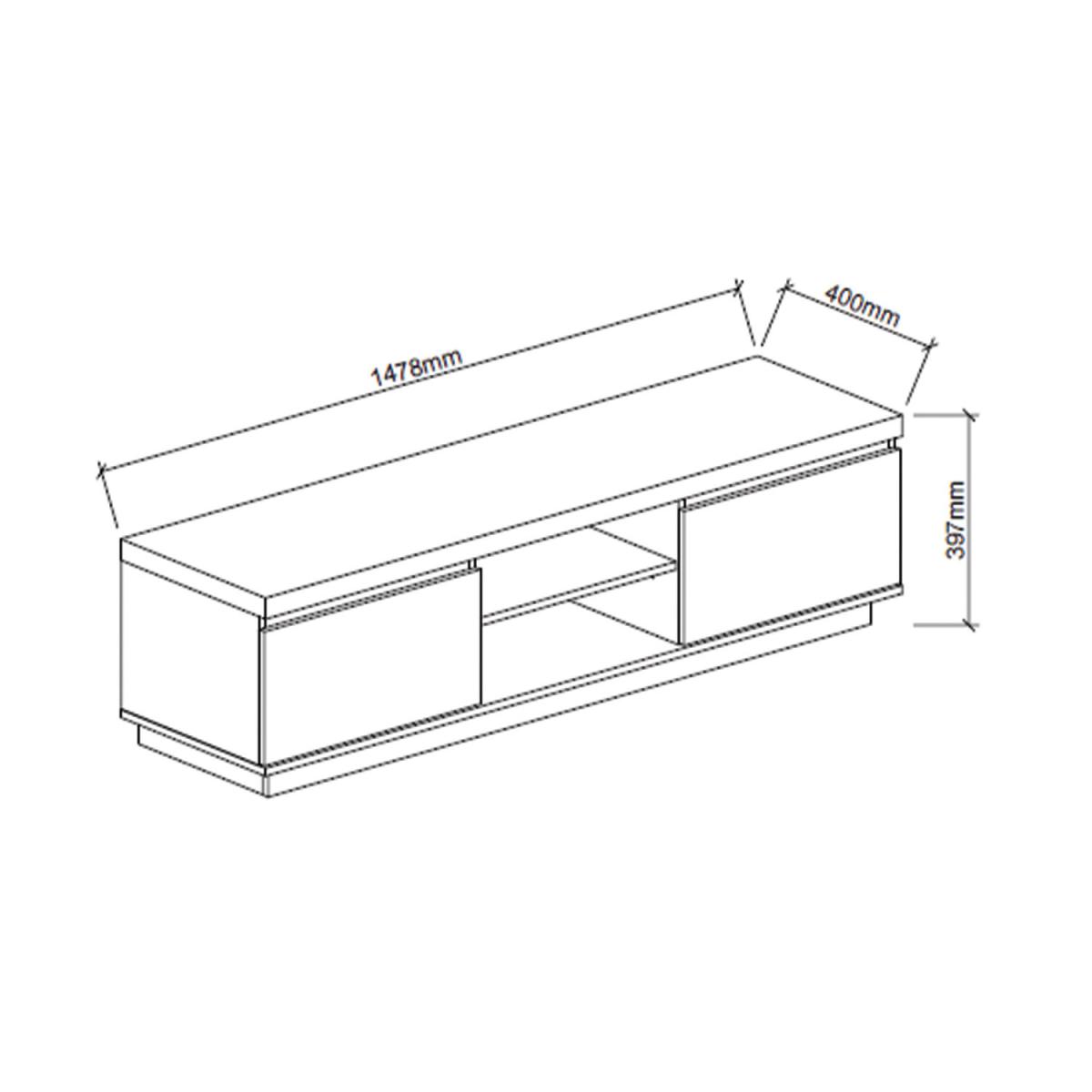 Arendelle Two Door TV Unit With LEDs – image 4