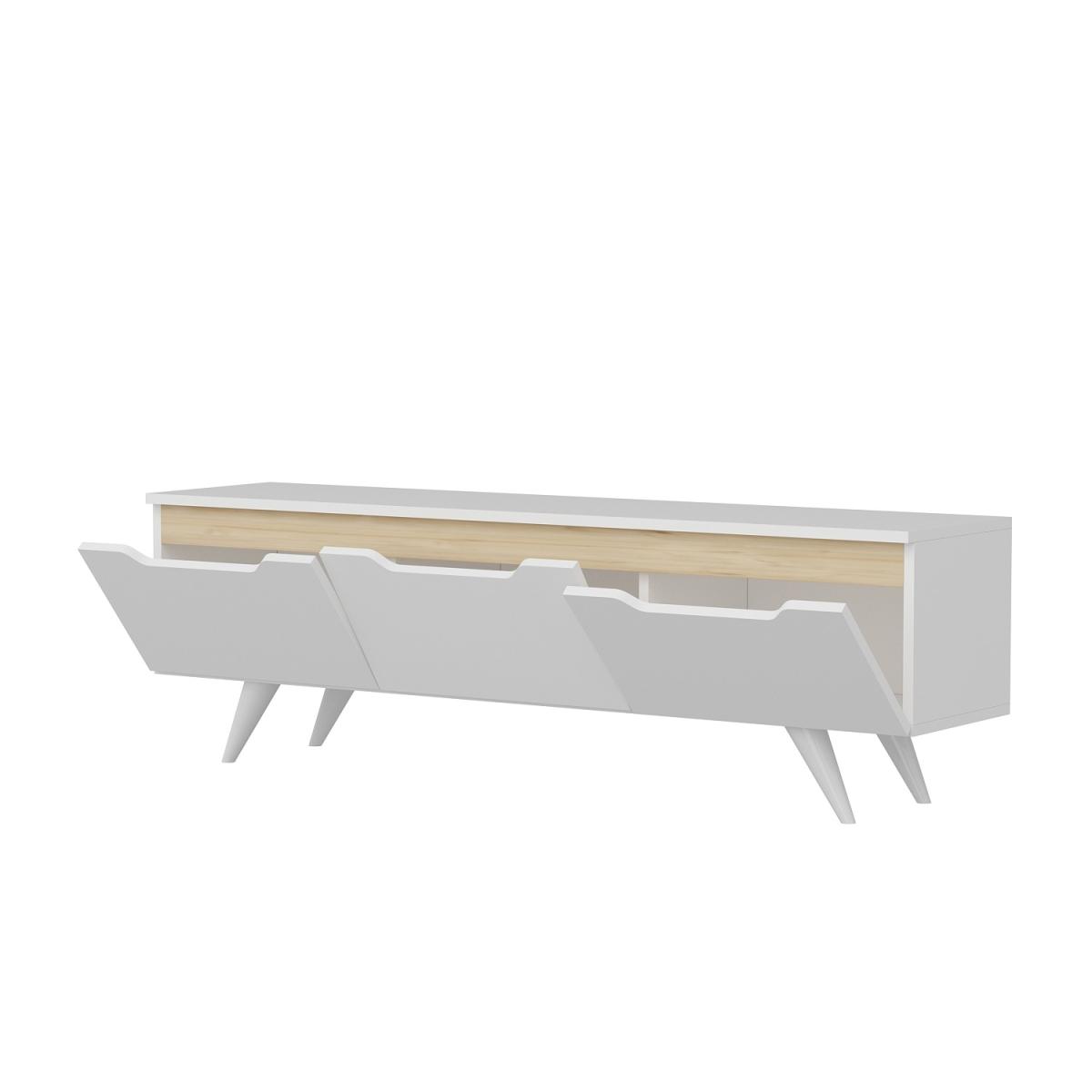 Prague TV Unit - Walnut, Anthracite – image 6