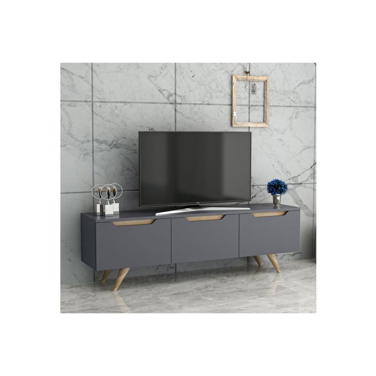 Prague TV Unit - Walnut, Anthracite – image 9