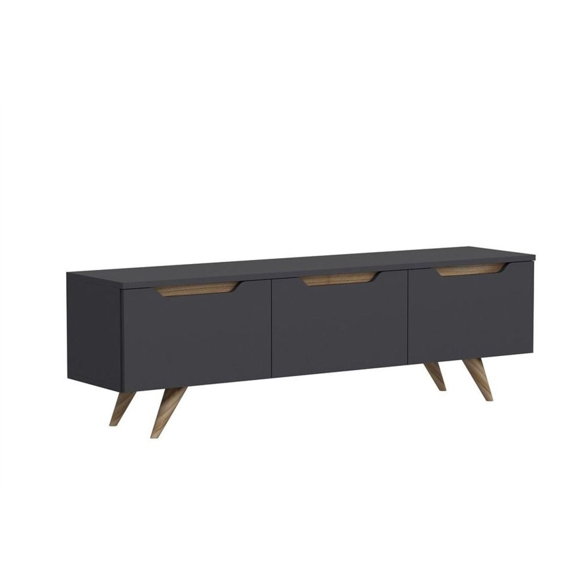 Prague TV Unit - Walnut, Anthracite – image 10