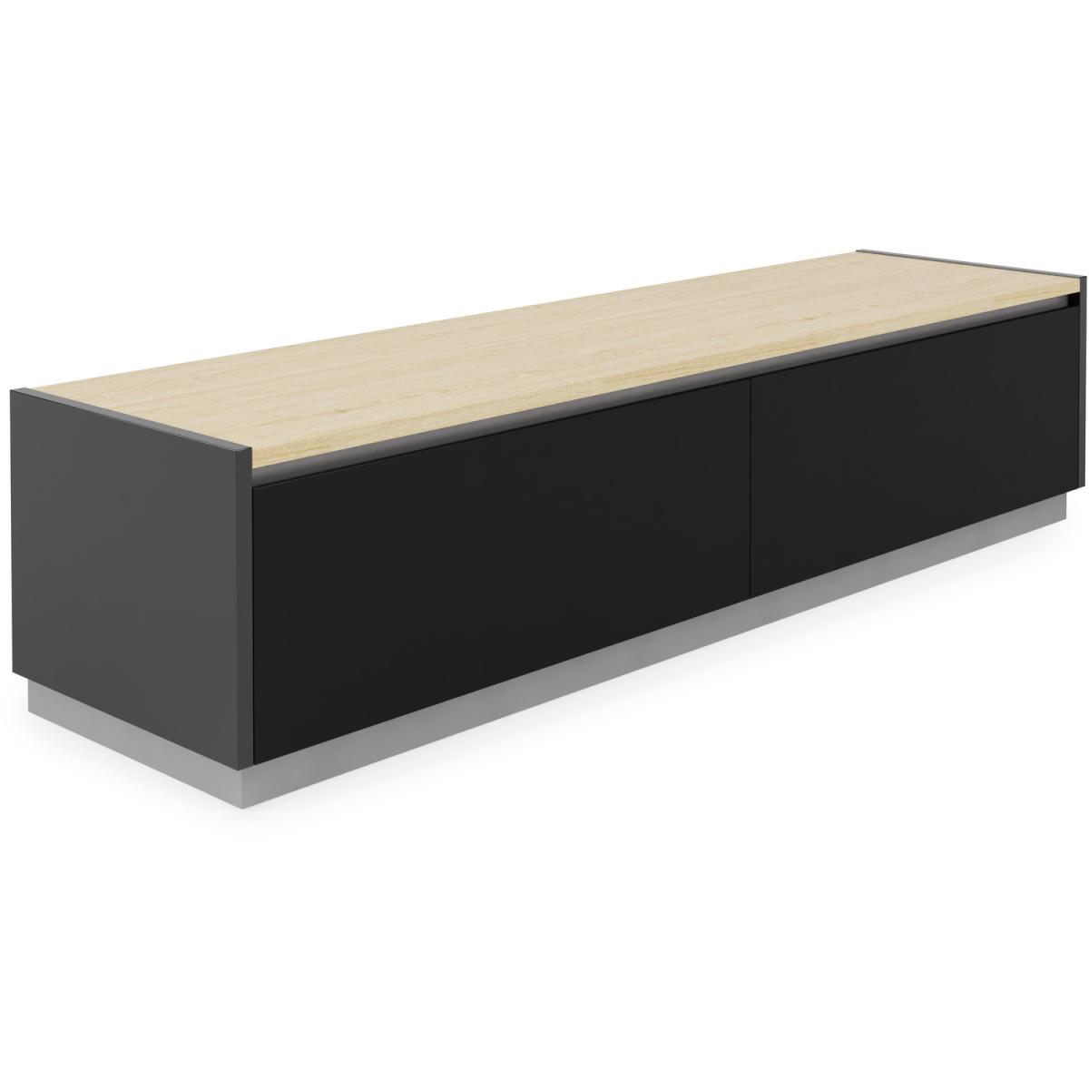 Alphason Horizon Reversible 1600mm TV Stand  - BLACK/LIGHT OAK/WALNUT – image 2