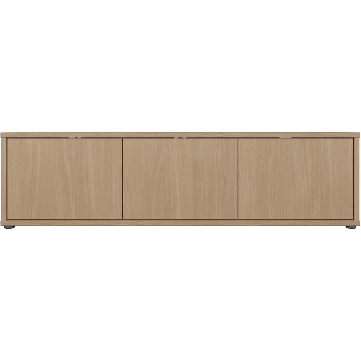 Alice Springs Wide TV Cabinet with 3 Doors Push-Open in Taupe - Elegancia Oak – image 3