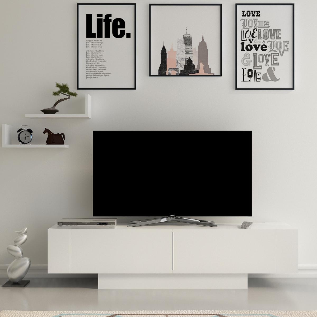 Matera TV Stand - White