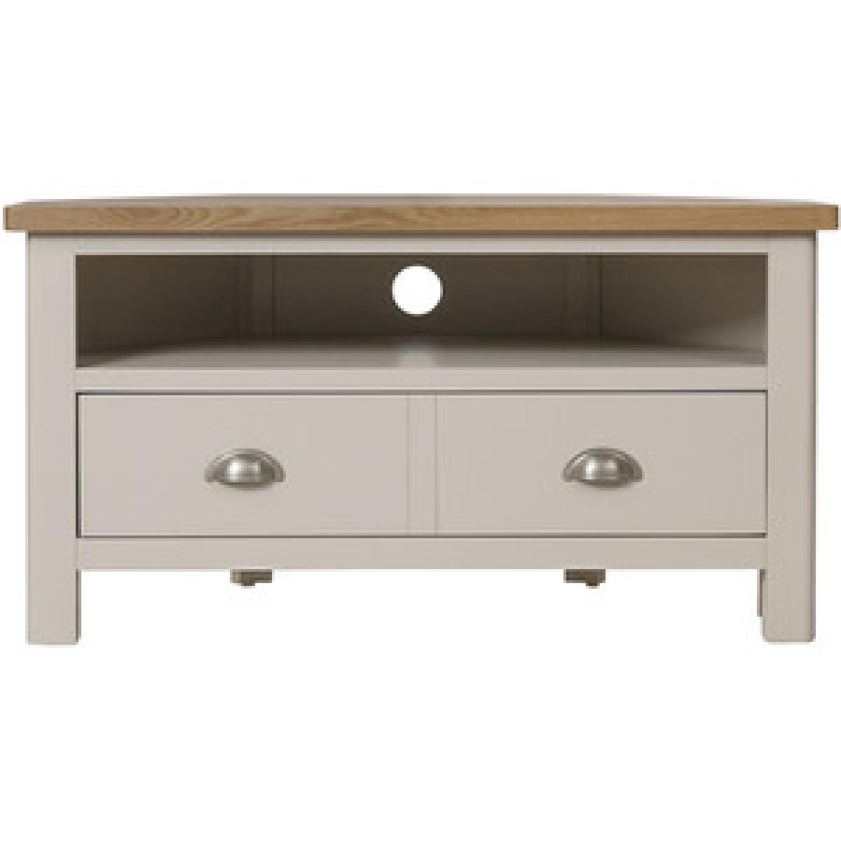 Bisbrooke Country Corner TV Unit - Medium Oak – image 11