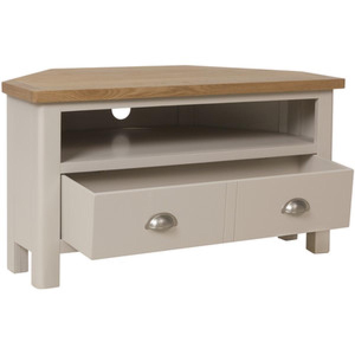 Bisbrooke Country Corner TV Unit - Medium Oak – image 12