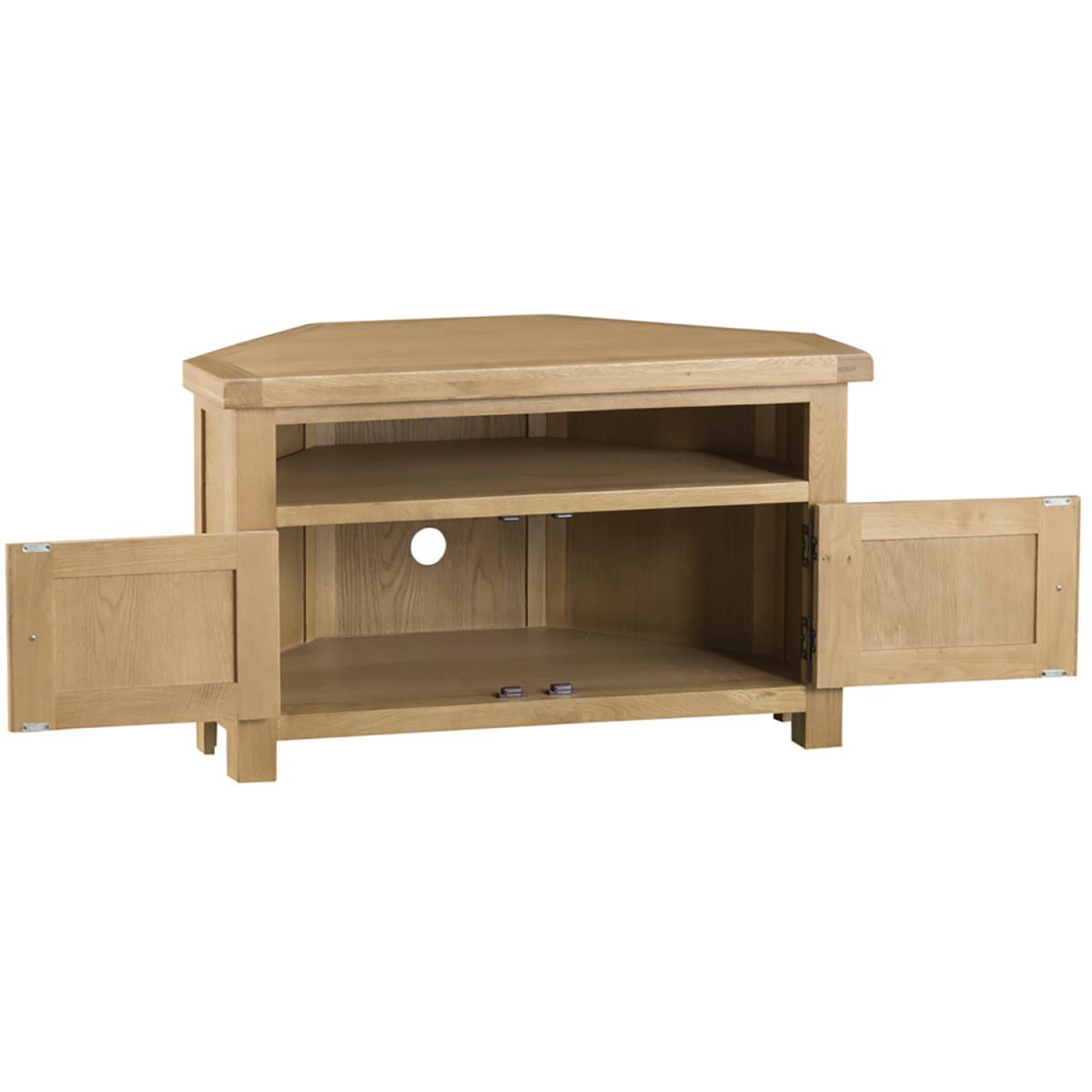 Bisbrooke Country Corner TV Unit - Medium Oak – image 3