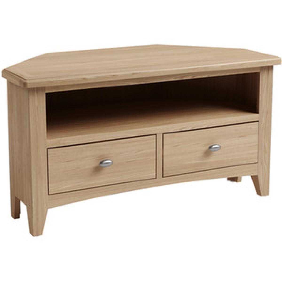 Bisbrooke Country Corner TV Unit - Medium Oak – image 5