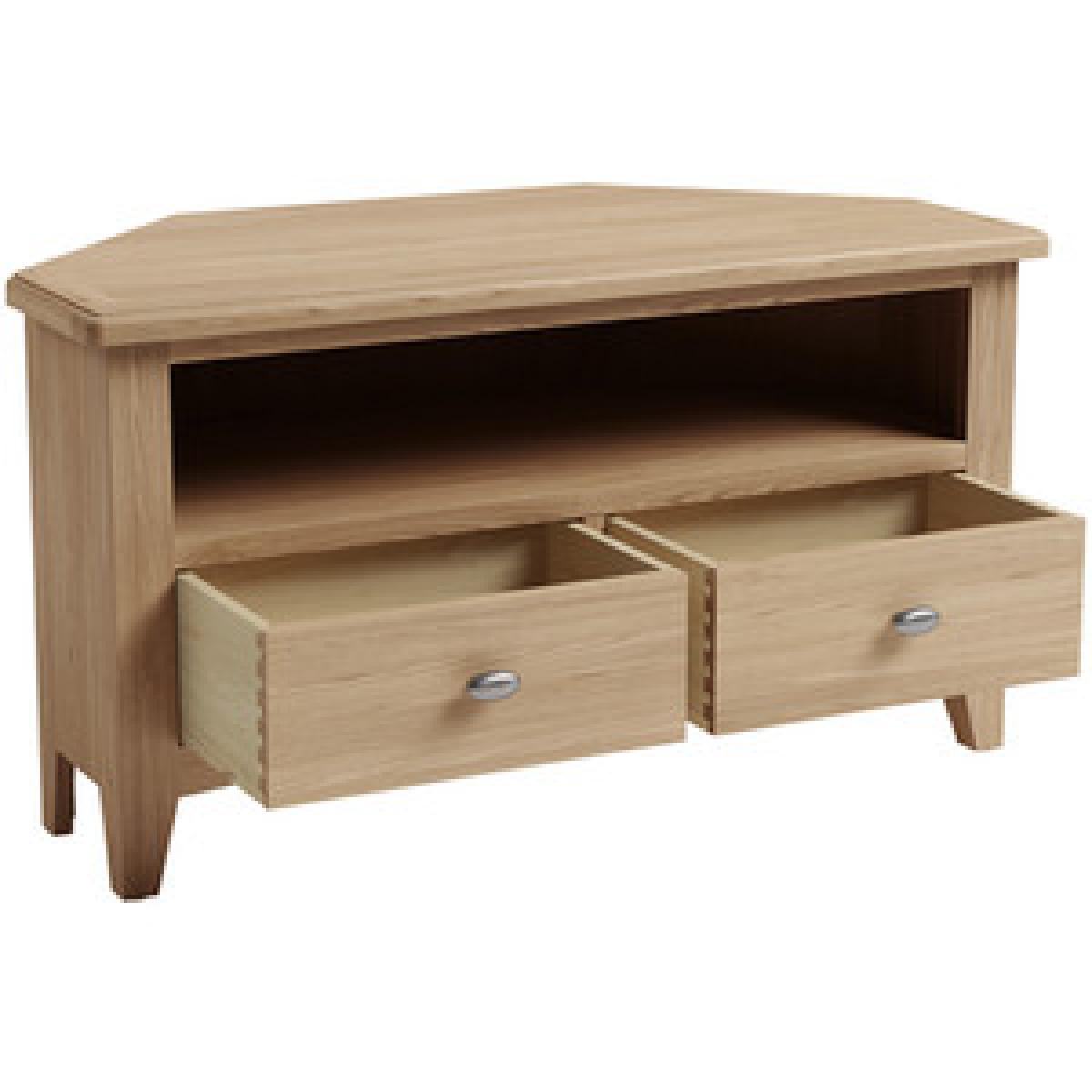 Bisbrooke Country Corner TV Unit - Medium Oak – image 6