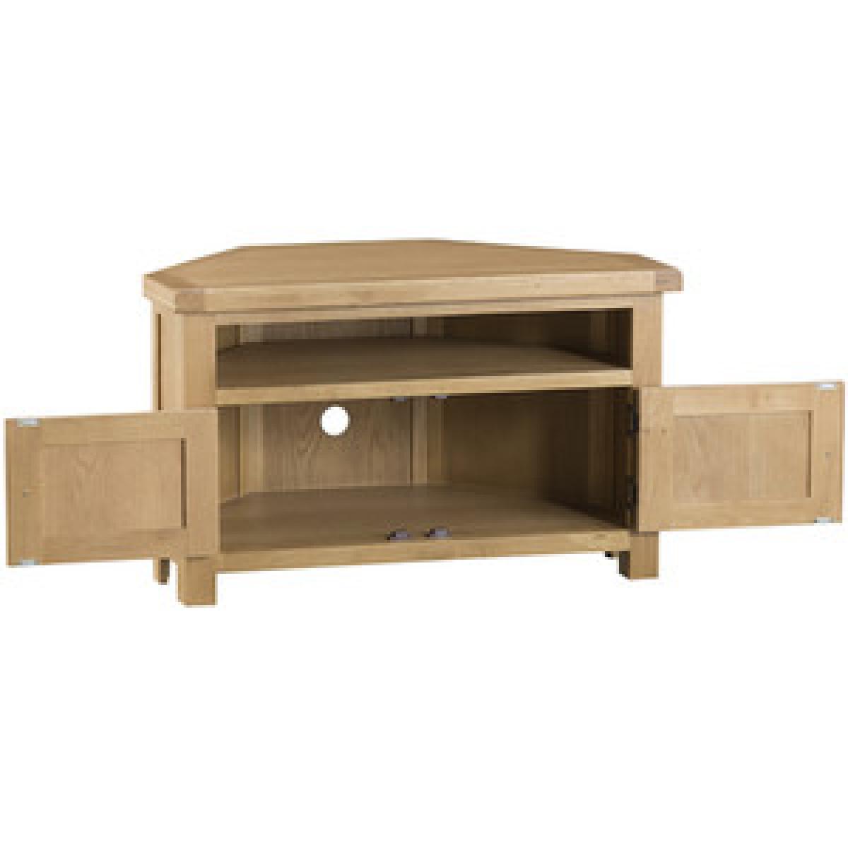Bisbrooke Country Corner TV Unit - Medium Oak – image 8