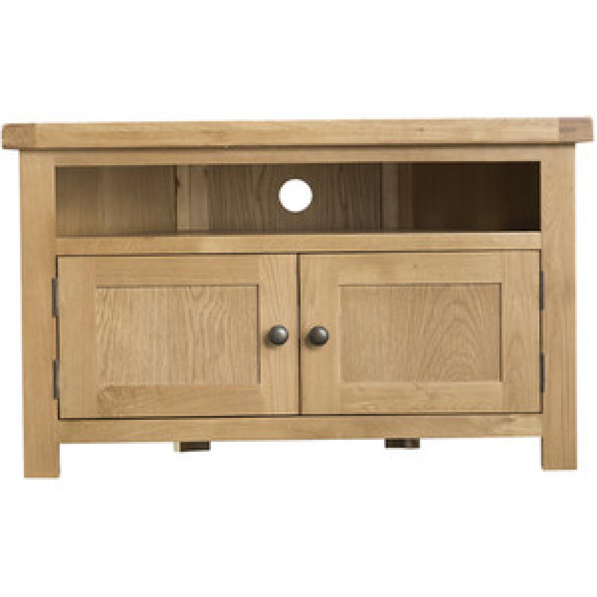 Bisbrooke Country Corner TV Unit - Medium Oak – image 9