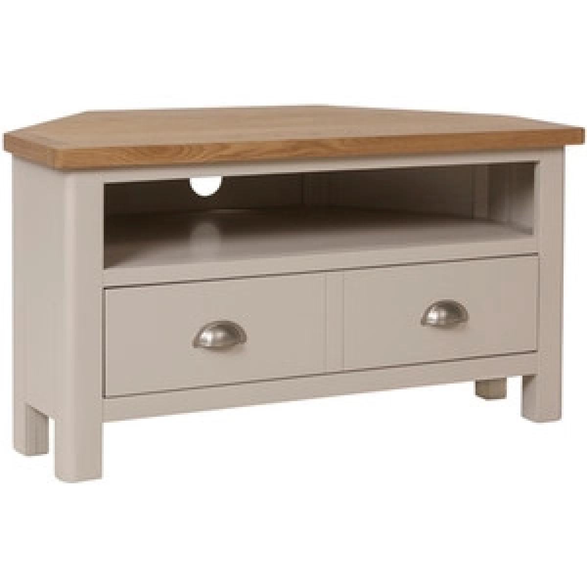 Bisbrooke Country Corner TV Unit - Medium Oak – image 10