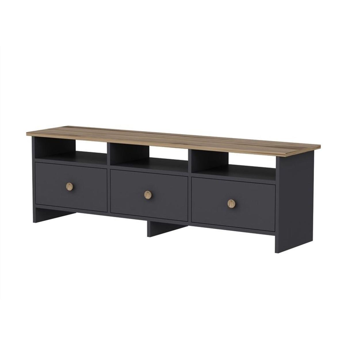 Oslo TV Unit - Walnut, Anthracite – image 4