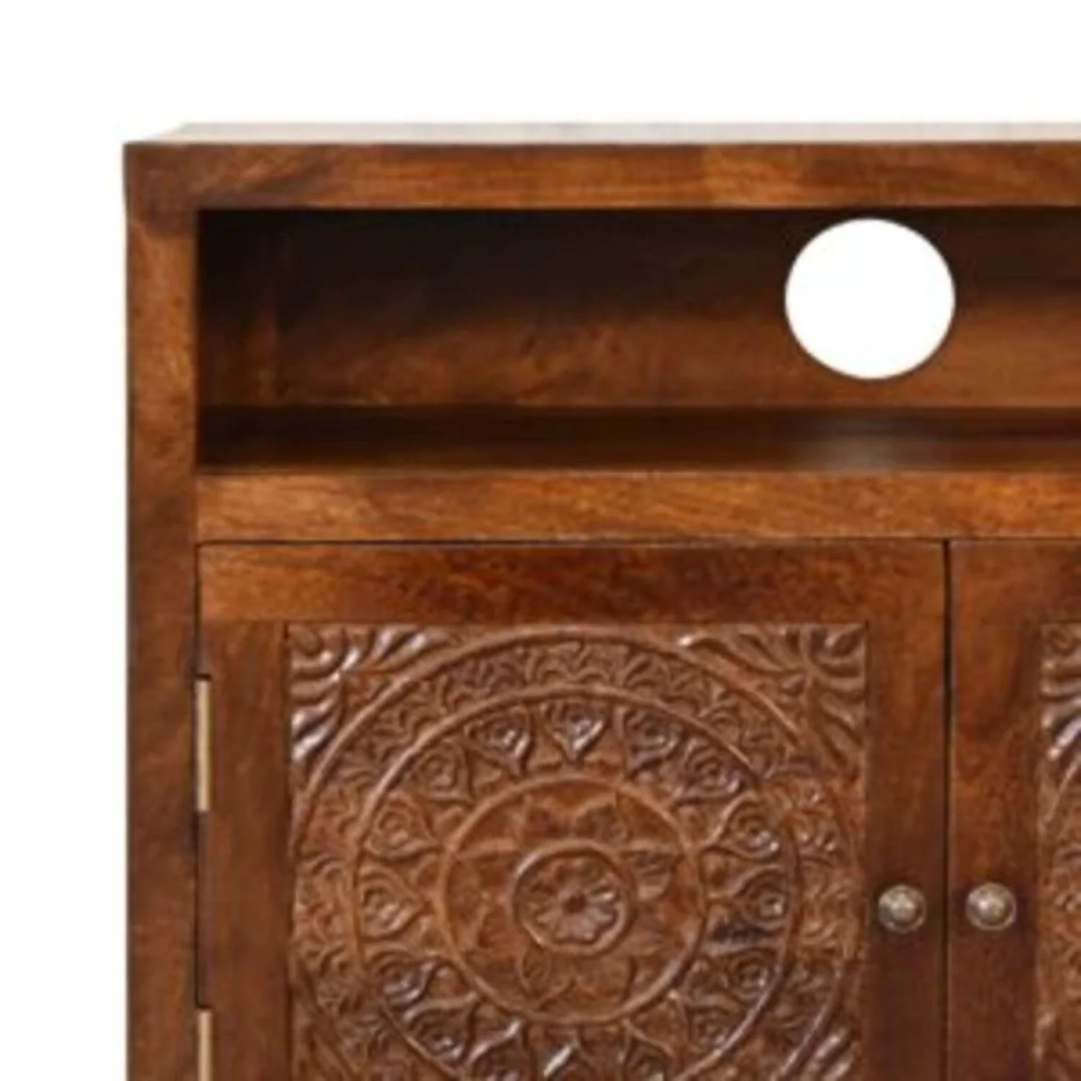 Talloires Chestnut Mango Wood Media Cabinet - Brown – image 4