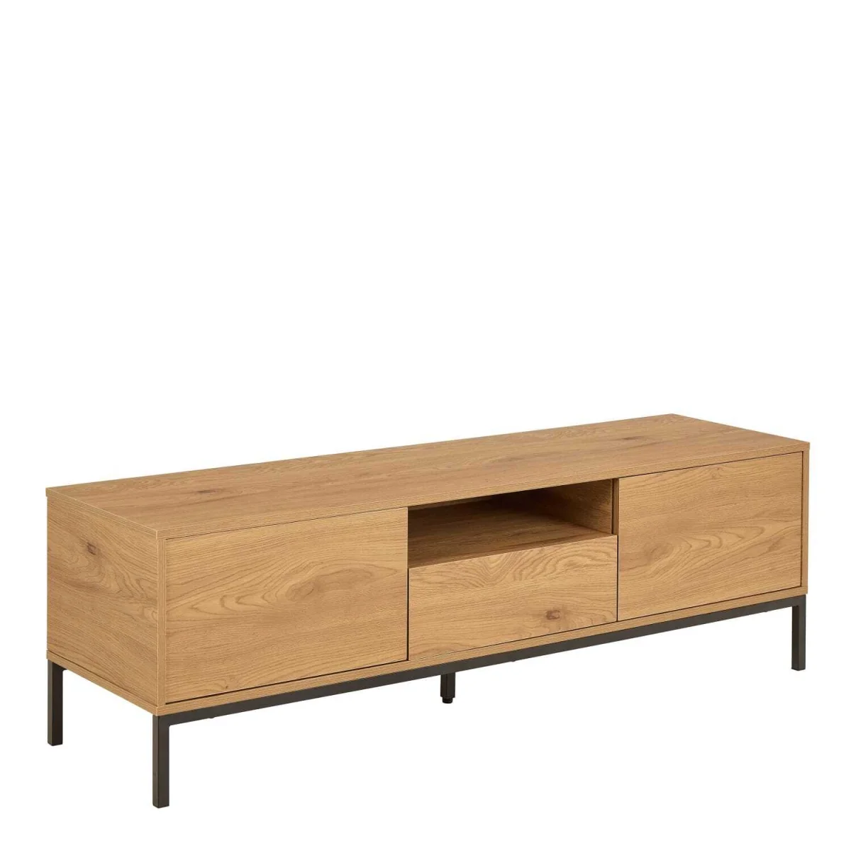 Galway Wild TV Unit with Steel Accents - Brown – image 3
