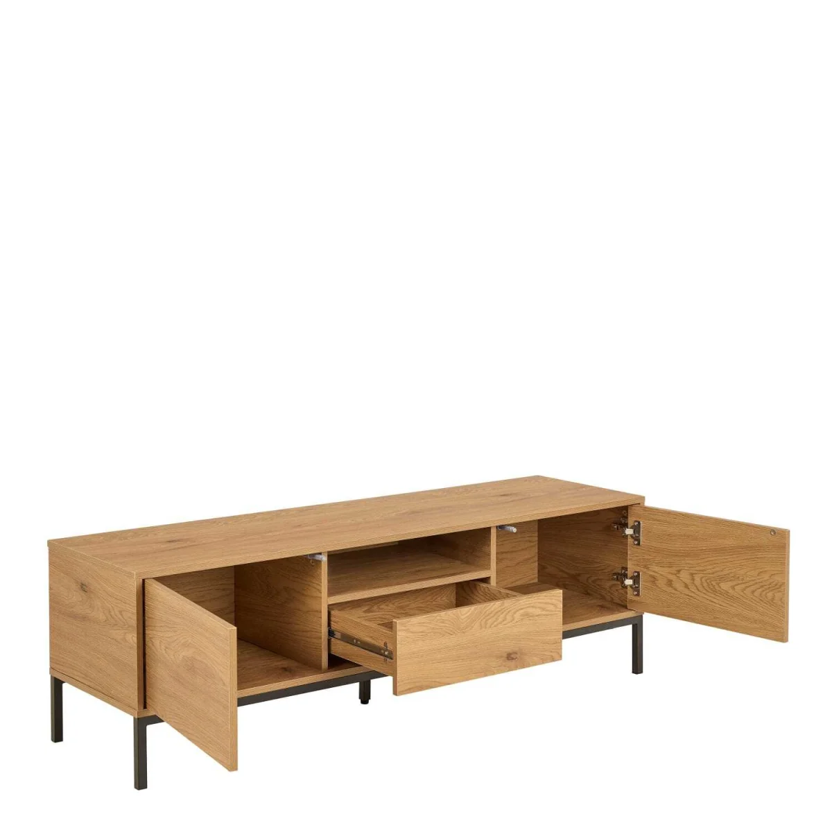 Galway Wild TV Unit with Steel Accents - Brown – image 5