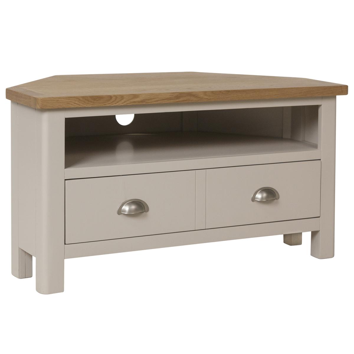 Cambridge Corner TV Unit - Dove Grey – image 2