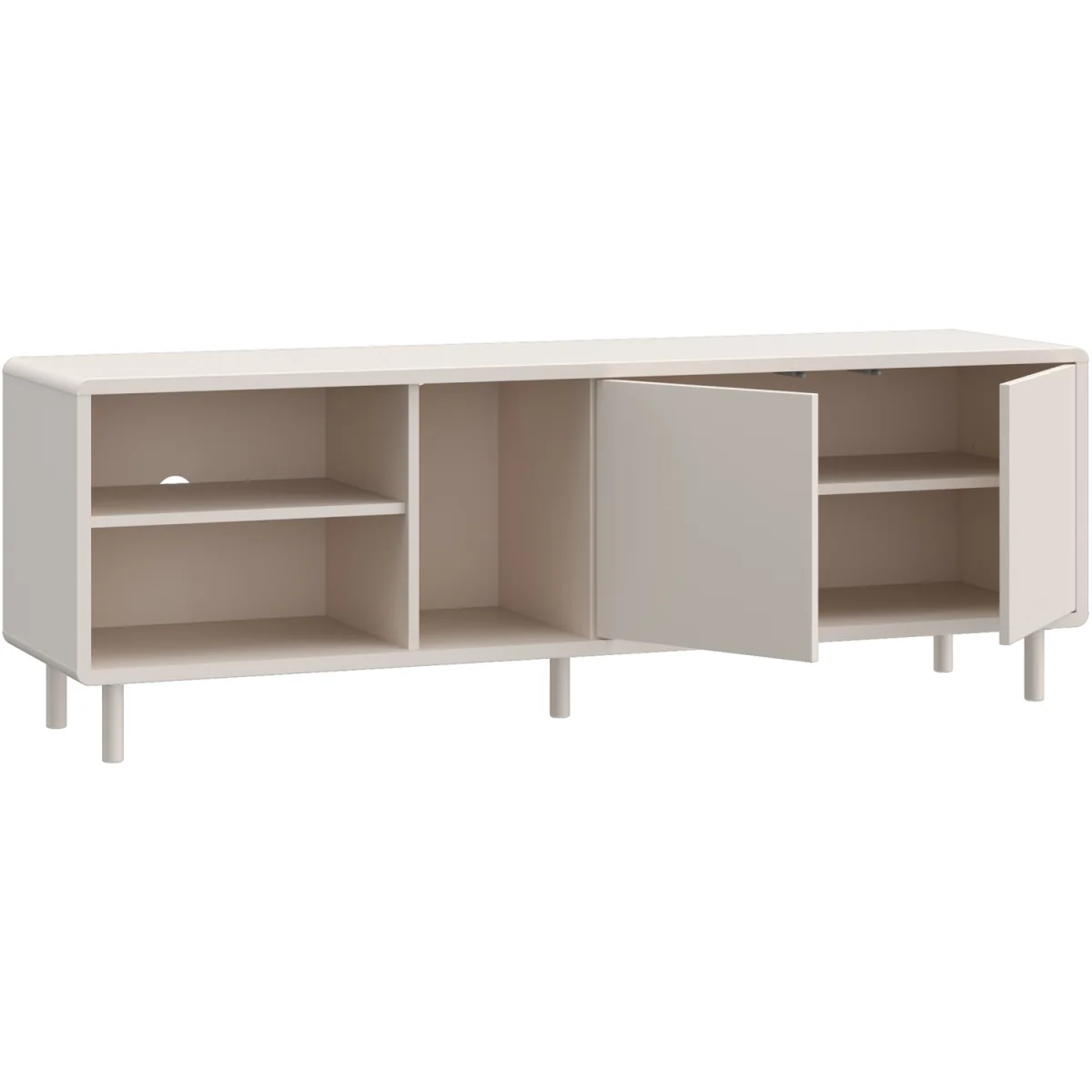 Playly TV Unit with Open Shelving and 2-Door Storage in Sand - Sand – image 4